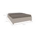 Base para Cama Box Casal Mônaco Off White