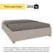 Base para Cama Box Casal Mônaco Off White