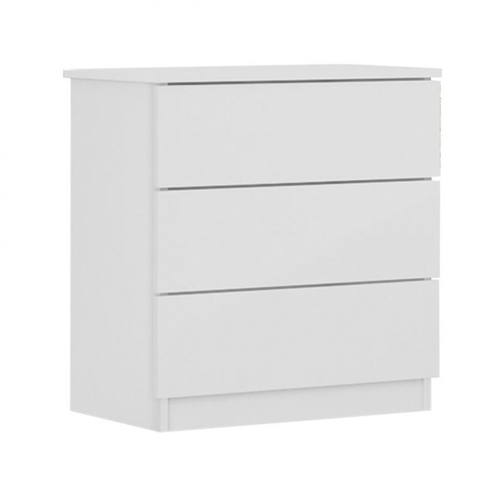 Base para Cama Box Casal Mônaco com 2 Mesas de Cabeceira Veronna 3 GV Neve