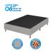 Base para Cama Box Casal Maxi Athos (38x138x188) Cinza