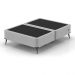 Base para Cama Box Casal com Entrada USB Night (45x138x188 cm) Suede Cinza