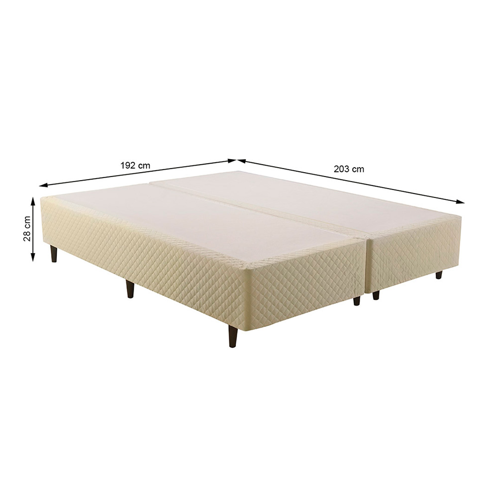 Base para Cama Box King Idea (28x192x203) Bege