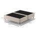 Base para Cama Box King com Entrada USB Night (45x193x203 cm) Suede Bege