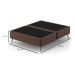 Base para Cama Box King com Entrada USB Night (45x193x203 cm) Suede Marrom