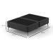 Base para Cama Box King com Entrada USB Night (45x193x203 cm) Suede Preta