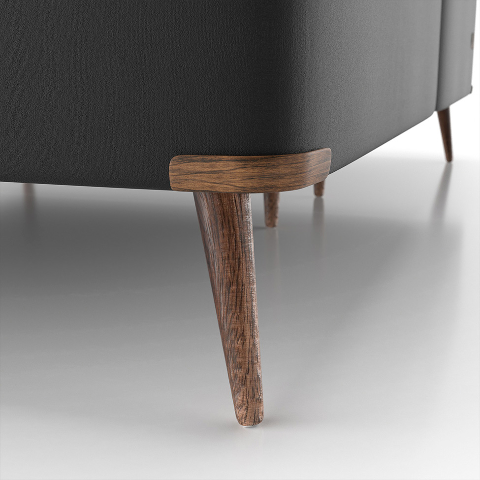 Base para Cama Box King com Entrada USB Night (45x193x203 cm) Suede Preta