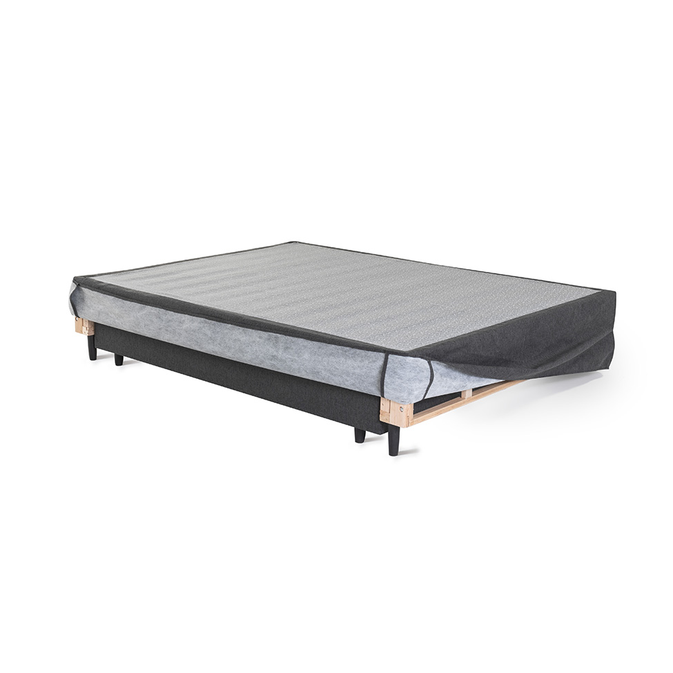 Base para Cama Box Queen Doppio Letto com 1 Abertura Mescla Chumbo