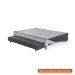Base para Cama Box Queen Doppio Letto com 2 Aberturas Mescla Chumbo