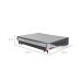 Base para Cama Box Queen Doppio Letto com 2 Aberturas Mescla Chumbo