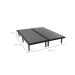 Base para Cama Box Queen Float Mescla Chumbo