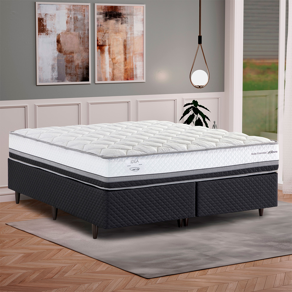 Base para Cama Box Queen Idea (28x158x198) Preta