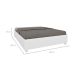 Base para Cama Box Queen Mônaco (35x164x203 cm) Neve