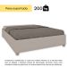 Base para Cama Box Queen Mônaco Off White