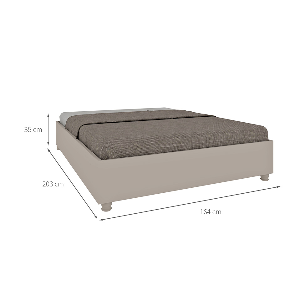Base para Cama Box Queen Mônaco Off White