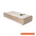 Base para Cama Box Solteiro Ajustável Danna Suede Bege