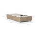 Base para Cama Box Solteiro Ajustável Danna Suede Bege