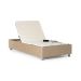 Base para Cama Box Solteiro Ajustável Danna Suede Bege