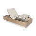 Base para Cama Box Solteiro Ajustável Danna Suede Bege