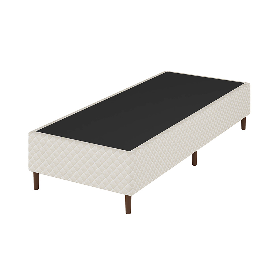 Base para Cama Box Solteiro Aurus (38x88x188) Bege