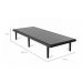 Base para Cama Box Solteiro Float Mescla Chumbo 79 cm