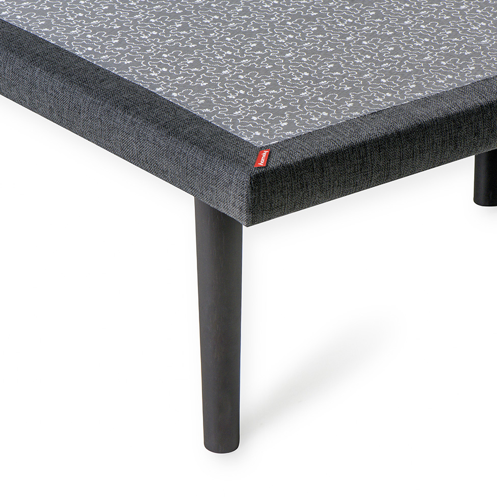 Base para Cama Box Solteiro Float Mescla Chumbo 79 cm