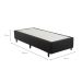 Base para Cama Box Solteiro Idea (28x88x188) Preta