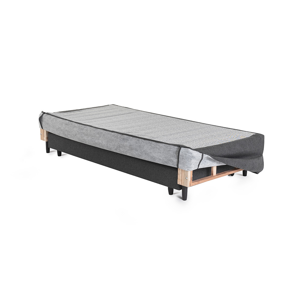 Base para Cama Box Solteiro King Doppio Letto Mescla Chumbo
