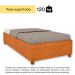 Base para Cama Box Solteiro Mônaco (35x94x193cm) Cinamomo