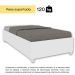 Base para Cama Box Solteiro Mônaco Neve