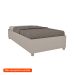 Base para Cama Box Solteiro Mônaco Off White