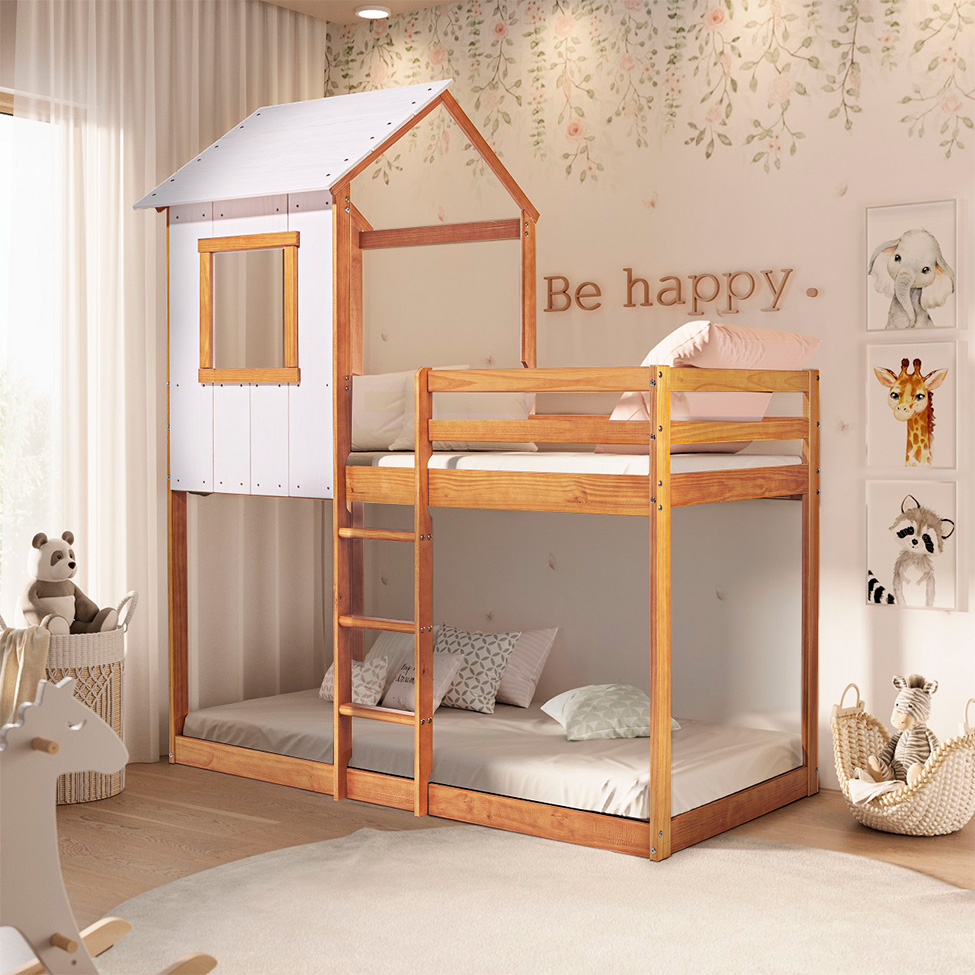 Beliche Infantil Tree House Mel e Branca