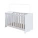 Berço 3 em 1 com Colchão Espuma D18 (10x60x130) Encanto Branco