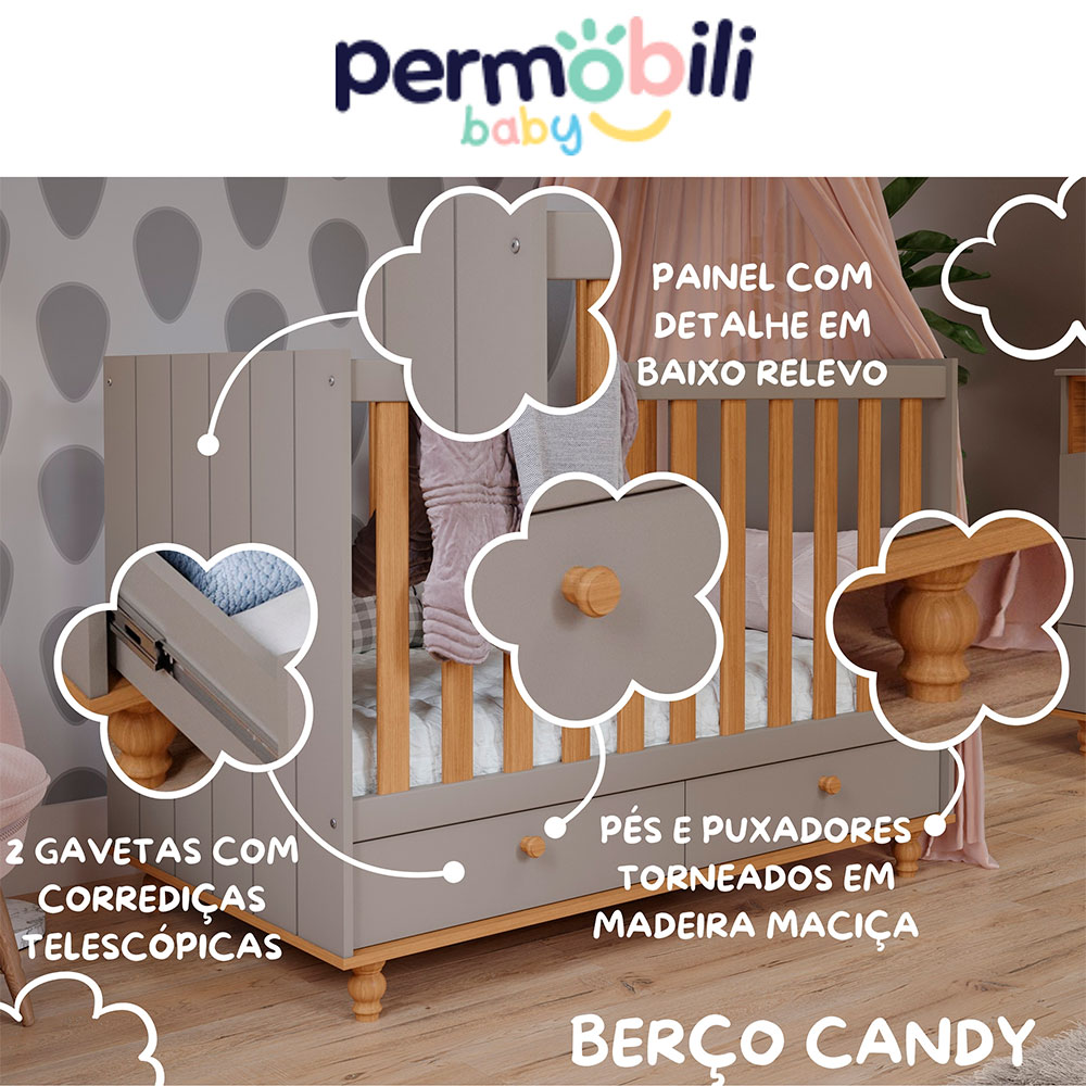 Berço Candy Fendi e Nature