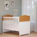 Berço Minicama Conforto Branco e Nature