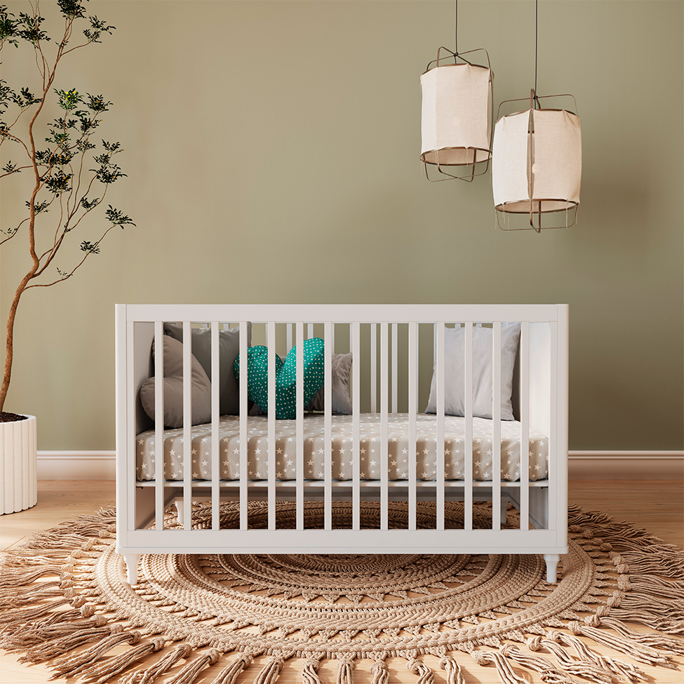 Berço Minicama com Tela Fofura Branco
