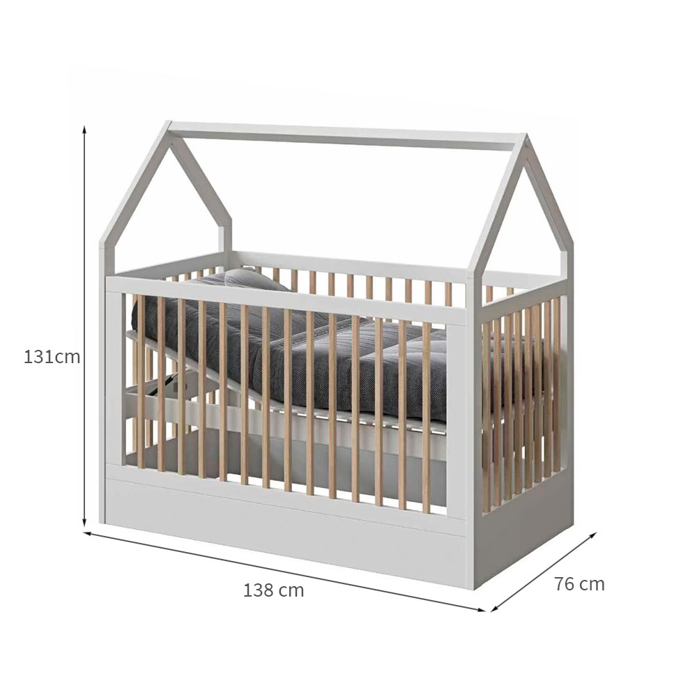 Berço Montessoriano Minicama Wood Branco