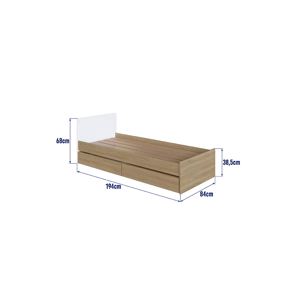 Berço Multifuncional Cristal 5 GV Aveiro e Branco
