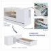 Berço Multifuncional Cristal 5 GV Branco