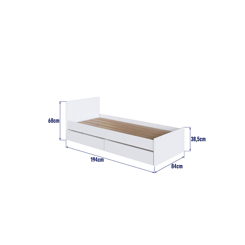 Berço Multifuncional Cristal 5 GV Branco