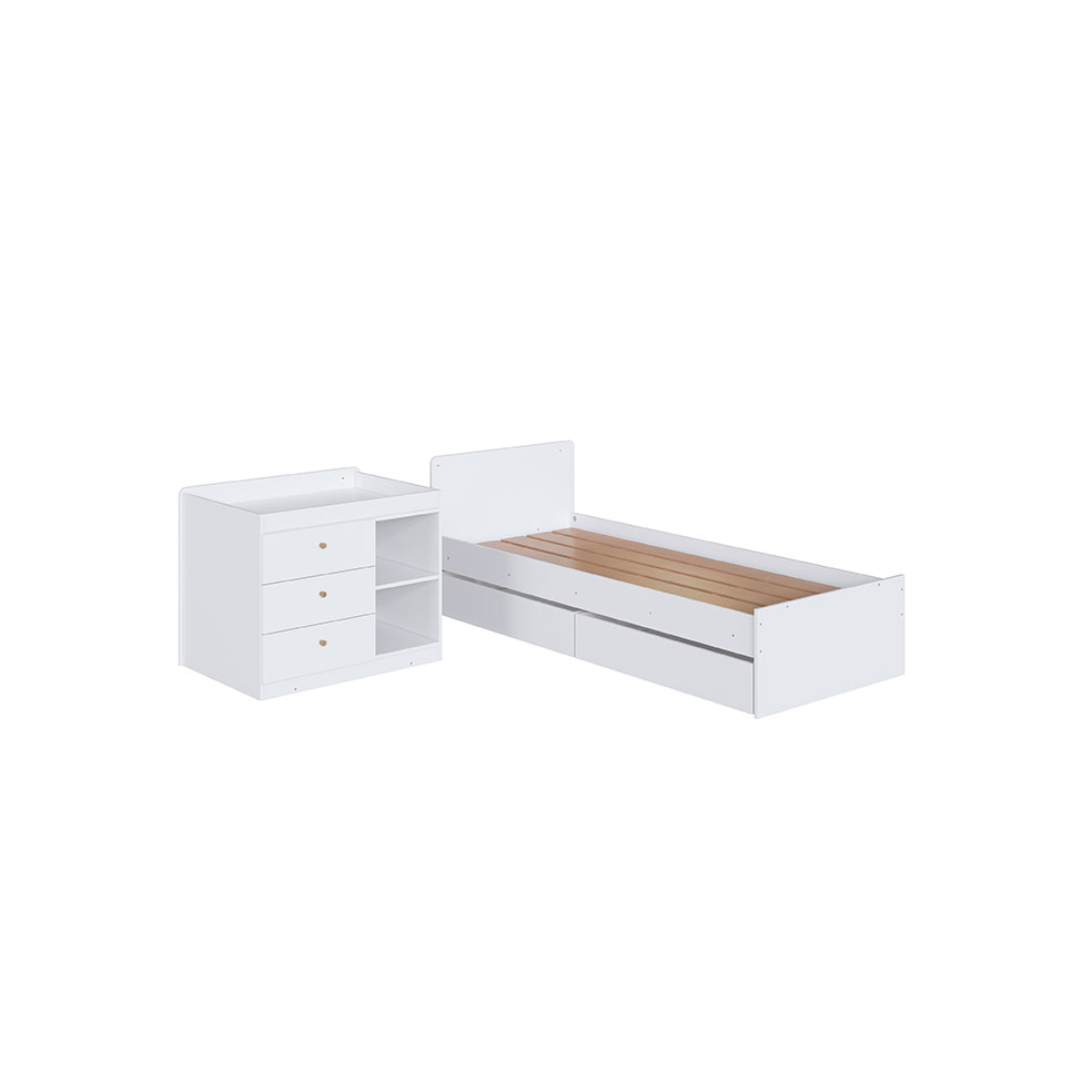 Berço Multifuncional Cristal 5 GV Branco