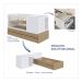 Berço Multifuncional com Cama Auxiliar Cristal 3 GV Aveiro e Branco