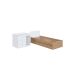 Berço Multifuncional com Cama Auxiliar Cristal 3 GV Aveiro e Branco