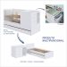 Berço Multifuncional com Cama Auxiliar Cristal 3 GV Branco