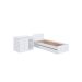 Berço Multifuncional com Cama Auxiliar Cristal 3 GV Branco