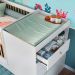 Berço Multifuncional com Cama Auxiliar Cristal 3 GV Branco