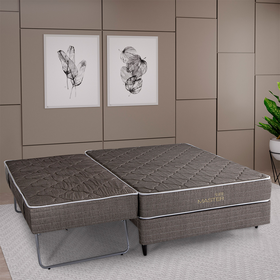 Bicama Box Casal Rennen Hotel (138x188) Marrom