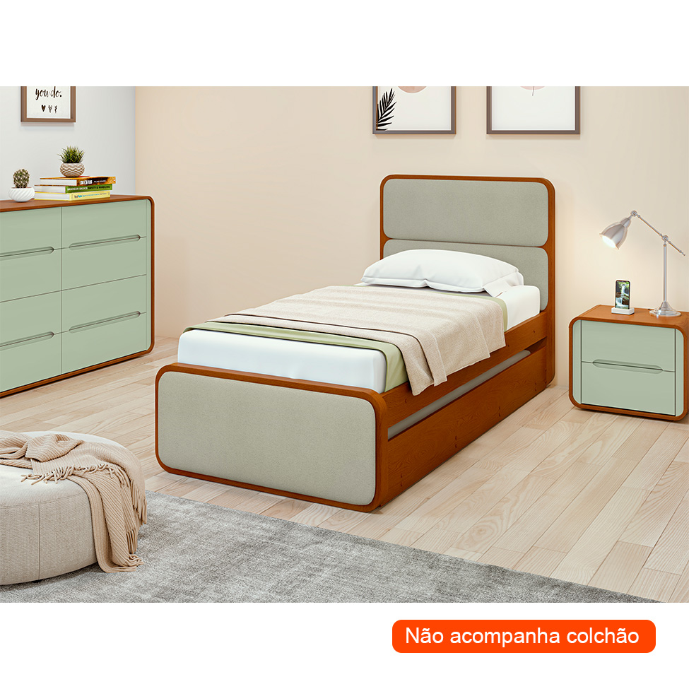 Bicama Loop Bouclé Cinza e Frassino