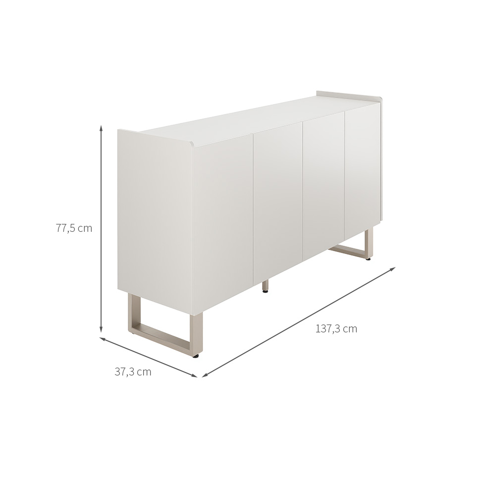 Buffet Arcadia 4 PT Off White e Champagne