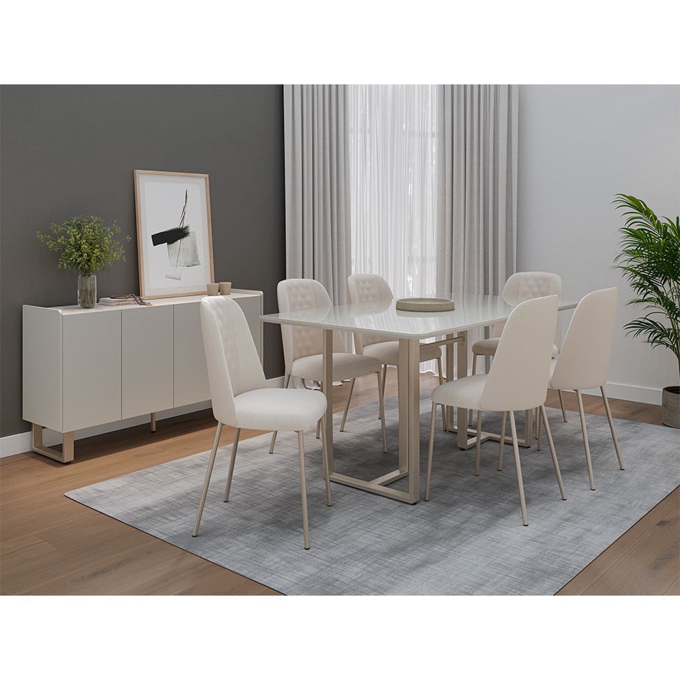 Buffet Arcadia 4 PT Off White e Champagne
