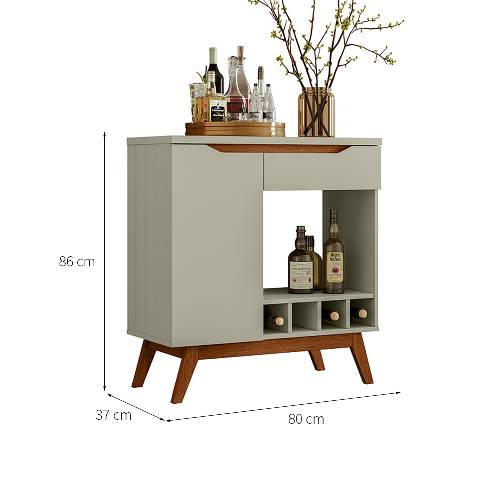Buffet Bar Tóquio 1 PT 1 GV Off White